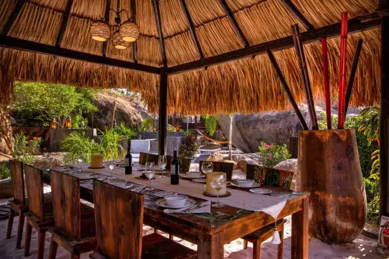 Bali Retreat Aruba - Outdoor Dining Pavilion